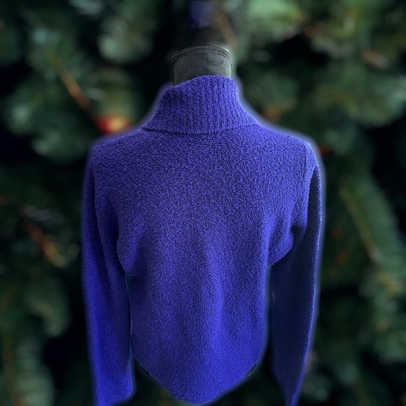 Eileen Fisher LP Large Petit merino wool & cashmere shawl collared pullover. EUC - Picture 2 of 6